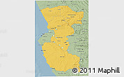 Savanna Style 3D Map of Bengo