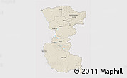 Shaded Relief 3D Map of Bengo, cropped outside