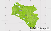 Physical Map of Icolo e Bengo, cropped outside