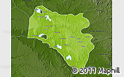 Physical Map of Icolo e Bengo, darken