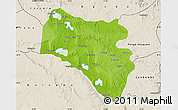 Physical Map of Icolo e Bengo, shaded relief outside
