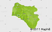 Physical Map of Icolo e Bengo, single color outside