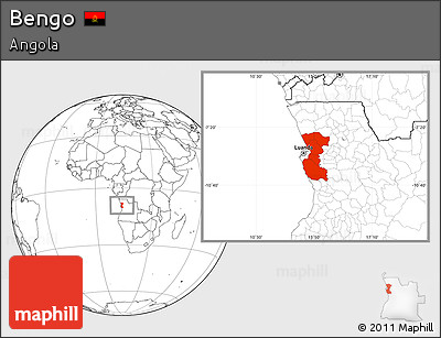 Blank Location Map of Bengo