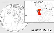 Blank Location Map of Bengo