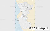 Classic Style Map of Bengo, single color outside
