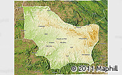 Physical 3D Map of Nambuangongo, satellite outside