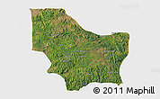 Satellite 3D Map of Nambuangongo, single color outside