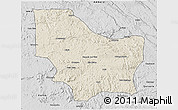 Shaded Relief 3D Map of Nambuangongo, desaturated