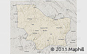 Shaded Relief 3D Map of Nambuangongo, semi-desaturated