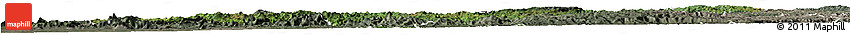 Satellite Horizon Map of Nambuangongo, semi-desaturated