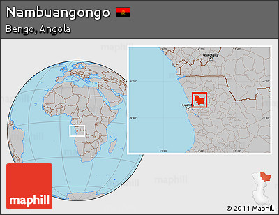 Gray Location Map of Nambuangongo