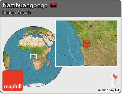 Satellite Location Map of Nambuangongo