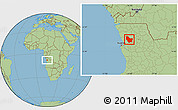 Savanna Style Location Map of Nambuangongo