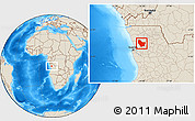 Shaded Relief Location Map of Nambuangongo