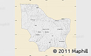 Classic Style Map of Nambuangongo, single color outside