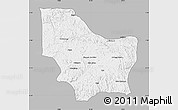 Gray Map of Nambuangongo, single color outside