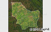 Satellite Map of Nambuangongo, darken