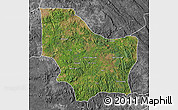 Satellite Map of Nambuangongo, desaturated