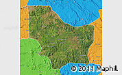 Satellite Map of Nambuangongo, political outside