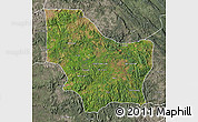 Satellite Map of Nambuangongo, semi-desaturated