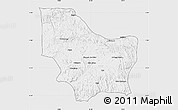 Silver Style Map of Nambuangongo, single color outside