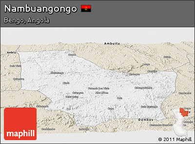 Classic Style Panoramic Map of Nambuangongo