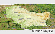 Physical Panoramic Map of Nambuangongo, satellite outside
