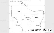 Blank Simple Map of Nambuangongo, cropped outside