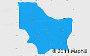 Political Simple Map of Nambuangongo, single color outside