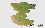 Satellite Panoramic Map of Bengo, cropped outside