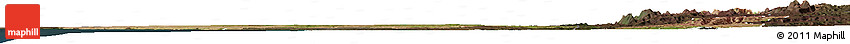 Satellite Horizon Map of Quicama, darken