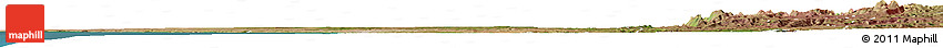 Satellite Horizon Map of Quicama
