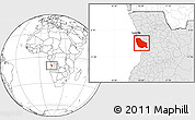 Blank Location Map of Quicama, highlighted country