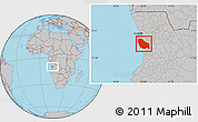 Gray Location Map of Quicama