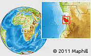 Physical Location Map of Quicama, highlighted parent region