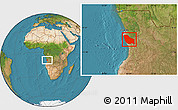 Satellite Location Map of Quicama