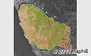 Satellite Map of Quicama, darken, desaturated