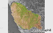 Satellite Map of Quicama, desaturated