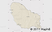 Shaded Relief Map of Quicama, cropped outside