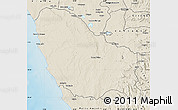 Shaded Relief Map of Quicama