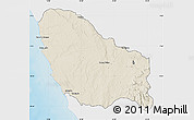 Shaded Relief Map of Quicama, single color outside