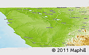 Physical Panoramic Map of Quicama