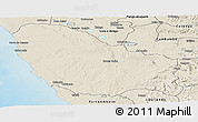 Shaded Relief Panoramic Map of Quicama