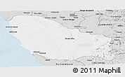 Silver Style Panoramic Map of Quicama