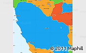 Political Simple Map of Quicama