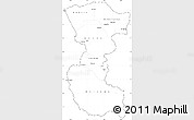 Blank Simple Map of Bengo, cropped outside