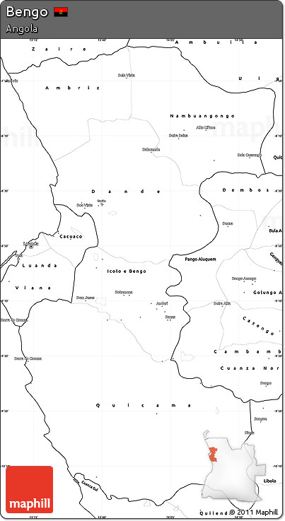 Blank Simple Map of Bengo