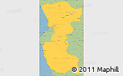 Savanna Style Simple Map of Bengo