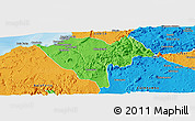 Political Panoramic Map of Benguela