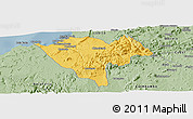 Savanna Style Panoramic Map of Benguela